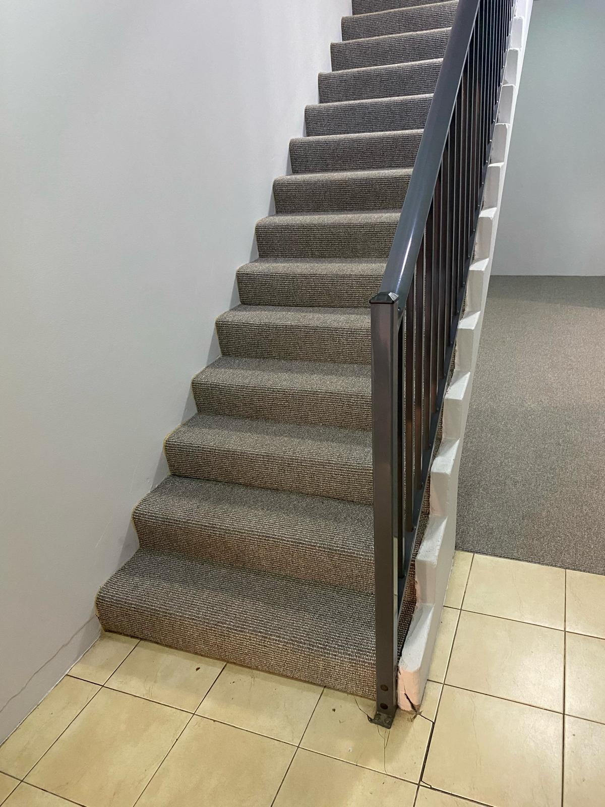 Commercial Carpet Stairs Installation