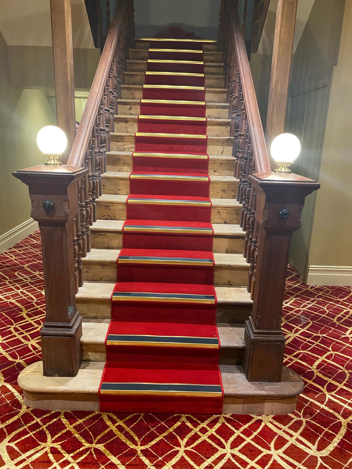 Stair Nosing with Carpet Runner